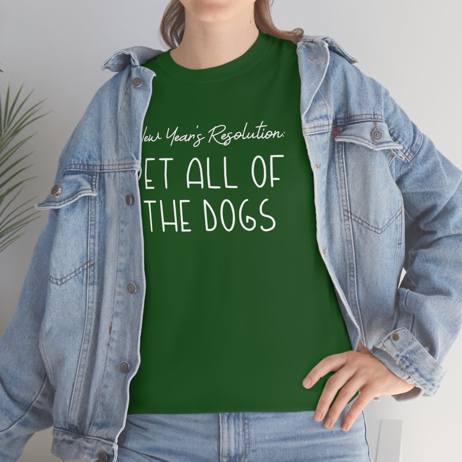 New Year's Resolution: Pet All Of The Dogs | Text Tees - Detezi Designs-10532455646828299245
