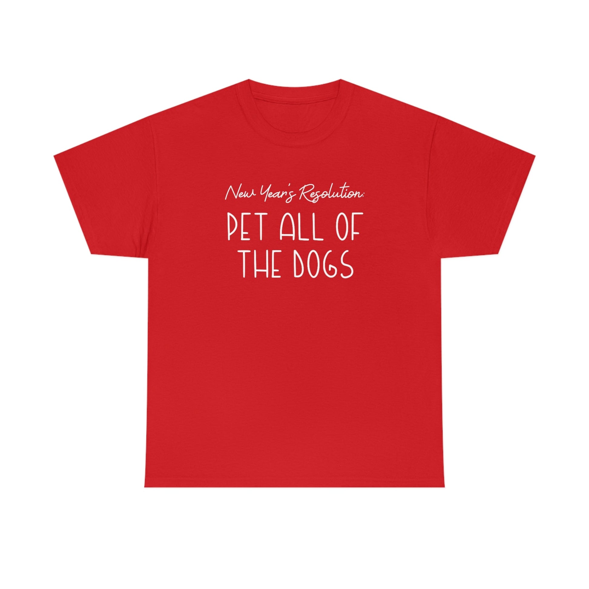 New Year's Resolution: Pet All Of The Dogs | Text Tees - Detezi Designs-26598904214371625803