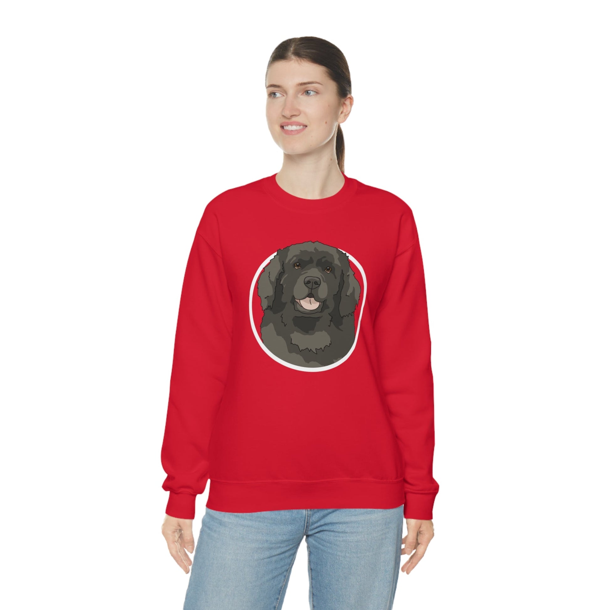 Newfoundland Circle | Crewneck Sweatshirt - Detezi Designs-29712187026188742176