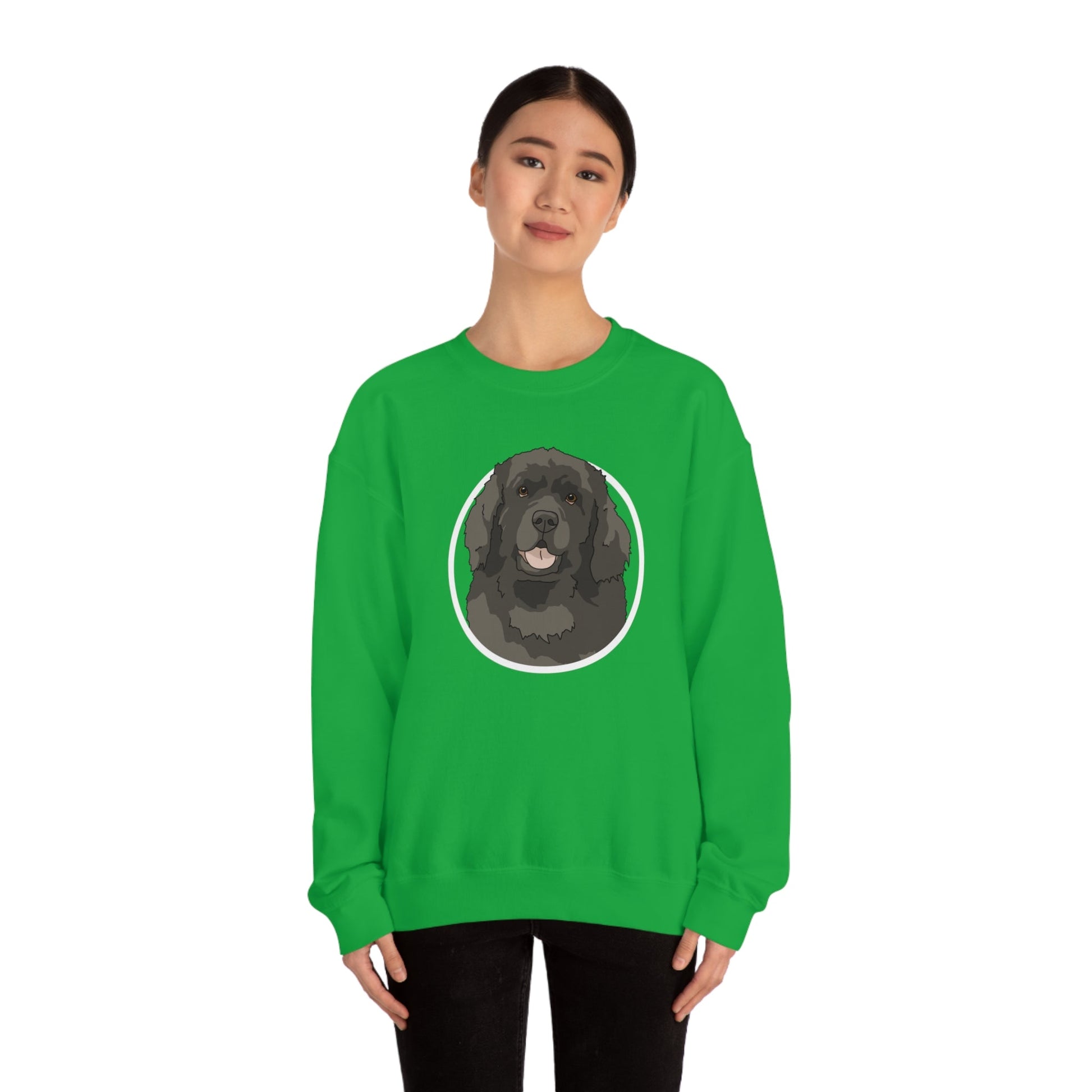 Newfoundland Circle | Crewneck Sweatshirt - Detezi Designs-29712187026188742176