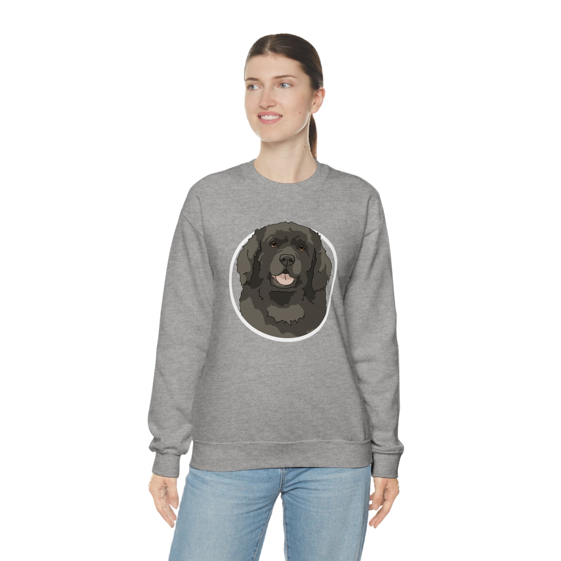 Newfoundland Circle | Crewneck Sweatshirt - Detezi Designs-29712187026188742176