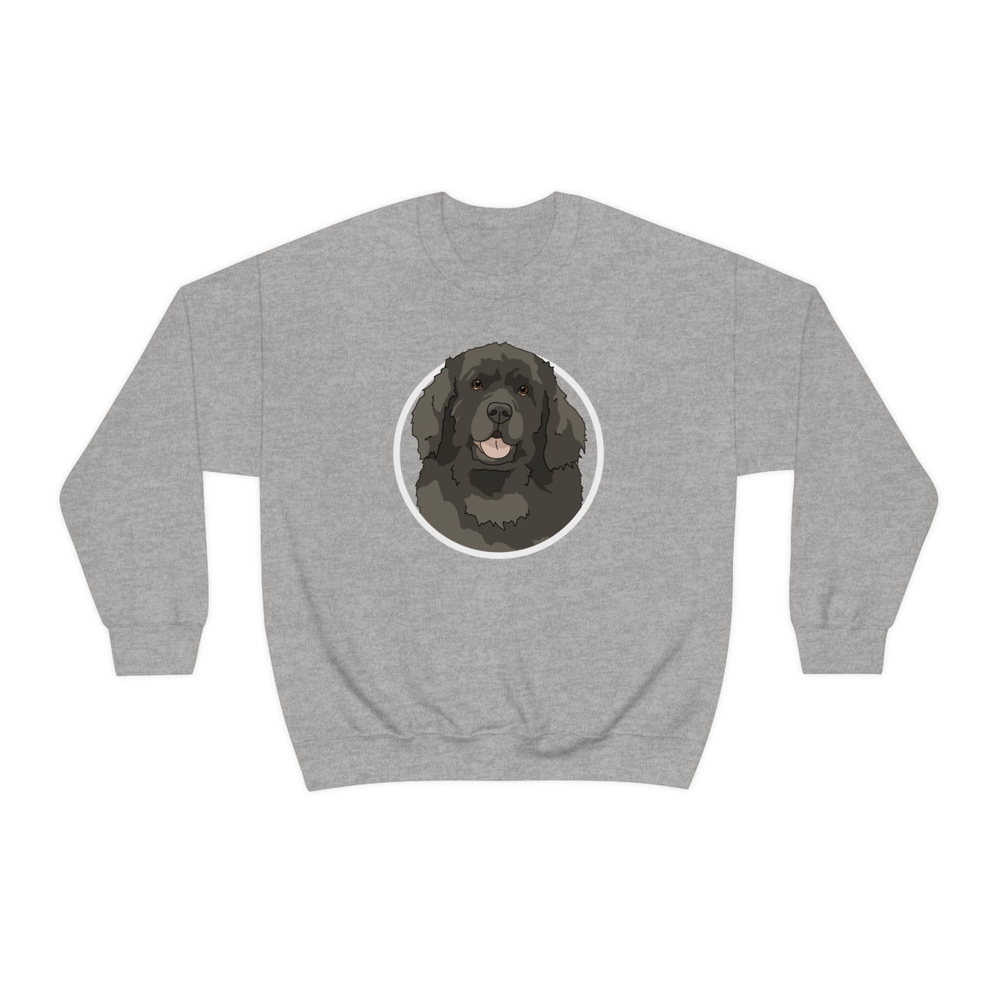 Newfoundland Circle | Crewneck Sweatshirt - Detezi Designs-29712187026188742176