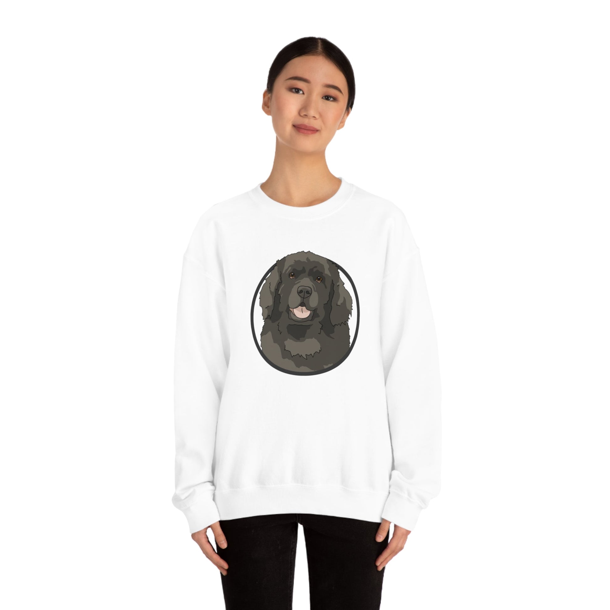 Newfoundland Circle | Crewneck Sweatshirt - Detezi Designs-29712187026188742176