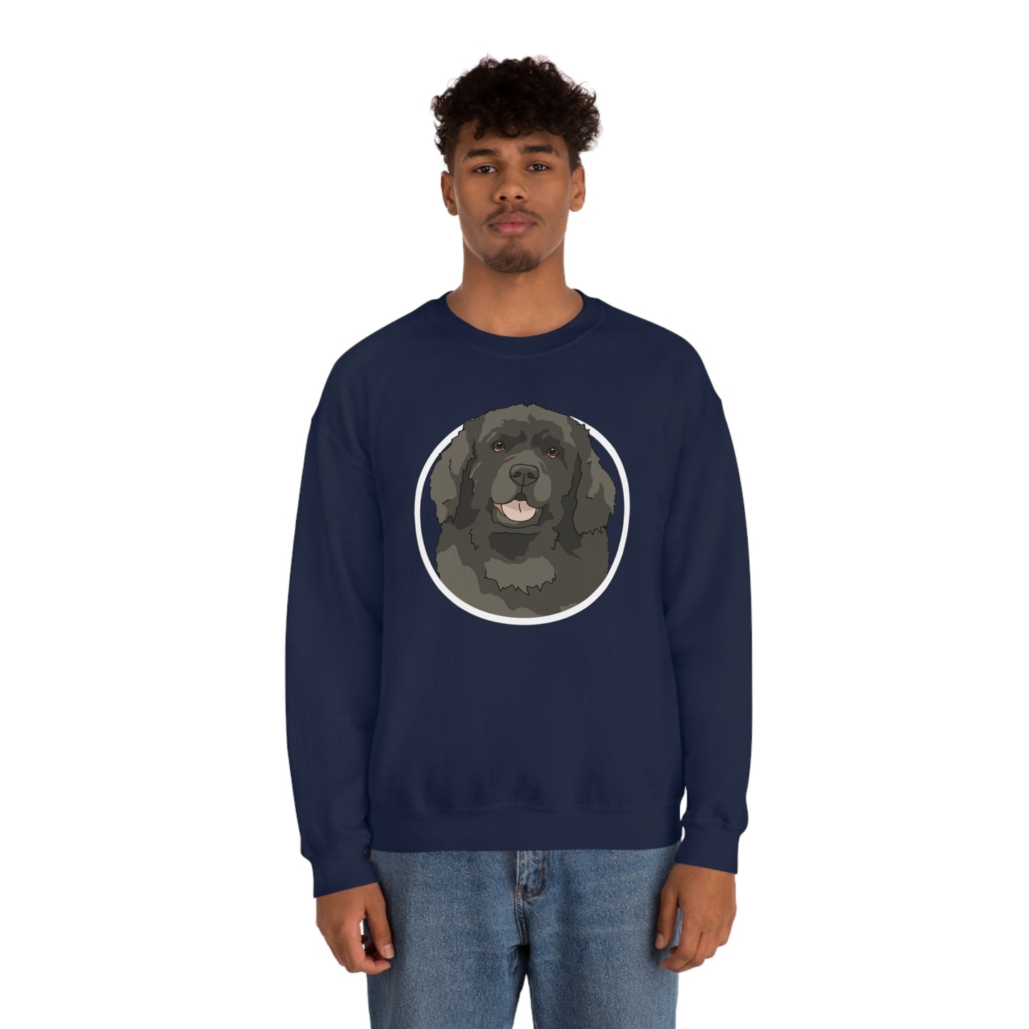 Newfoundland Circle | Crewneck Sweatshirt - Detezi Designs-29712187026188742176