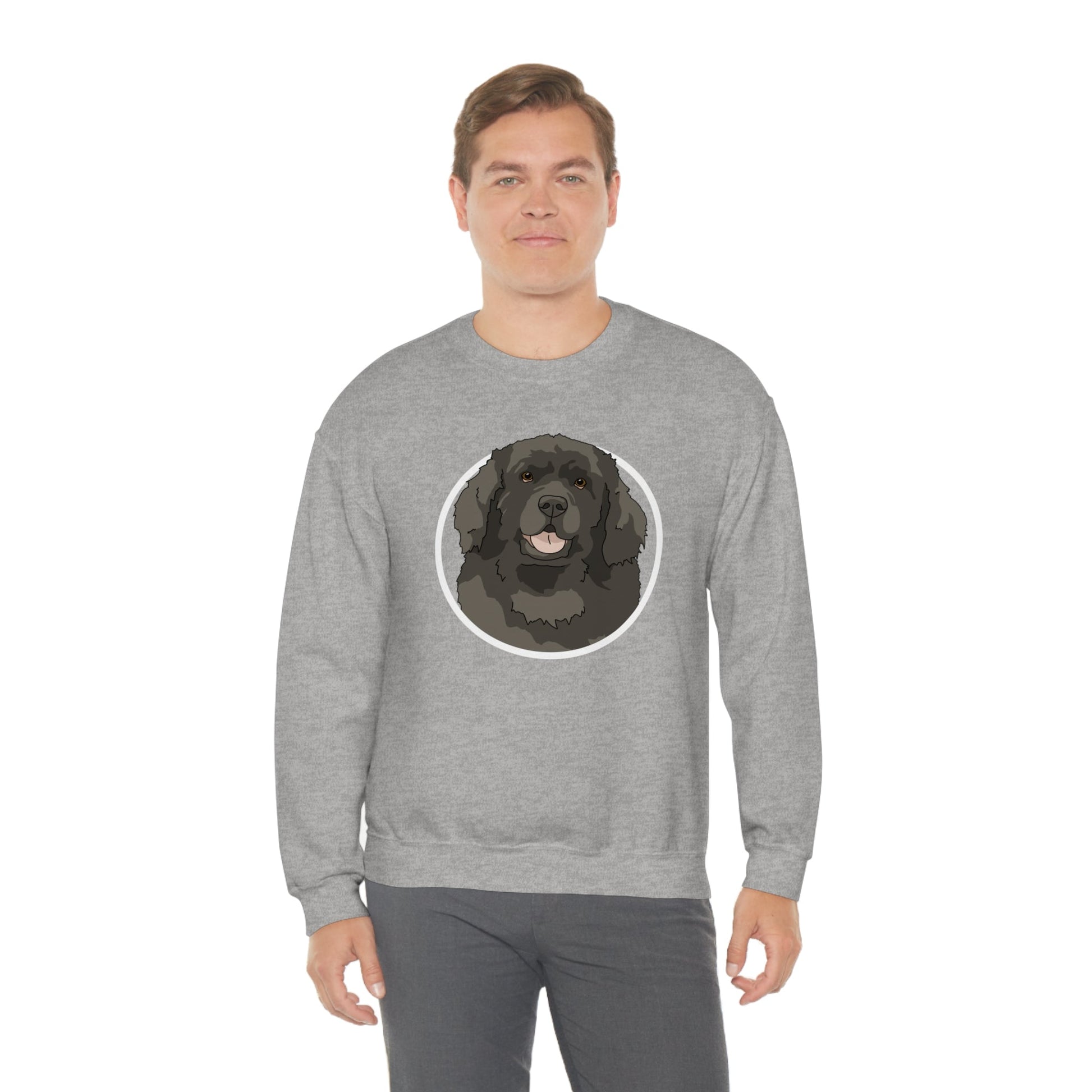 Newfoundland Circle | Crewneck Sweatshirt - Detezi Designs-29712187026188742176