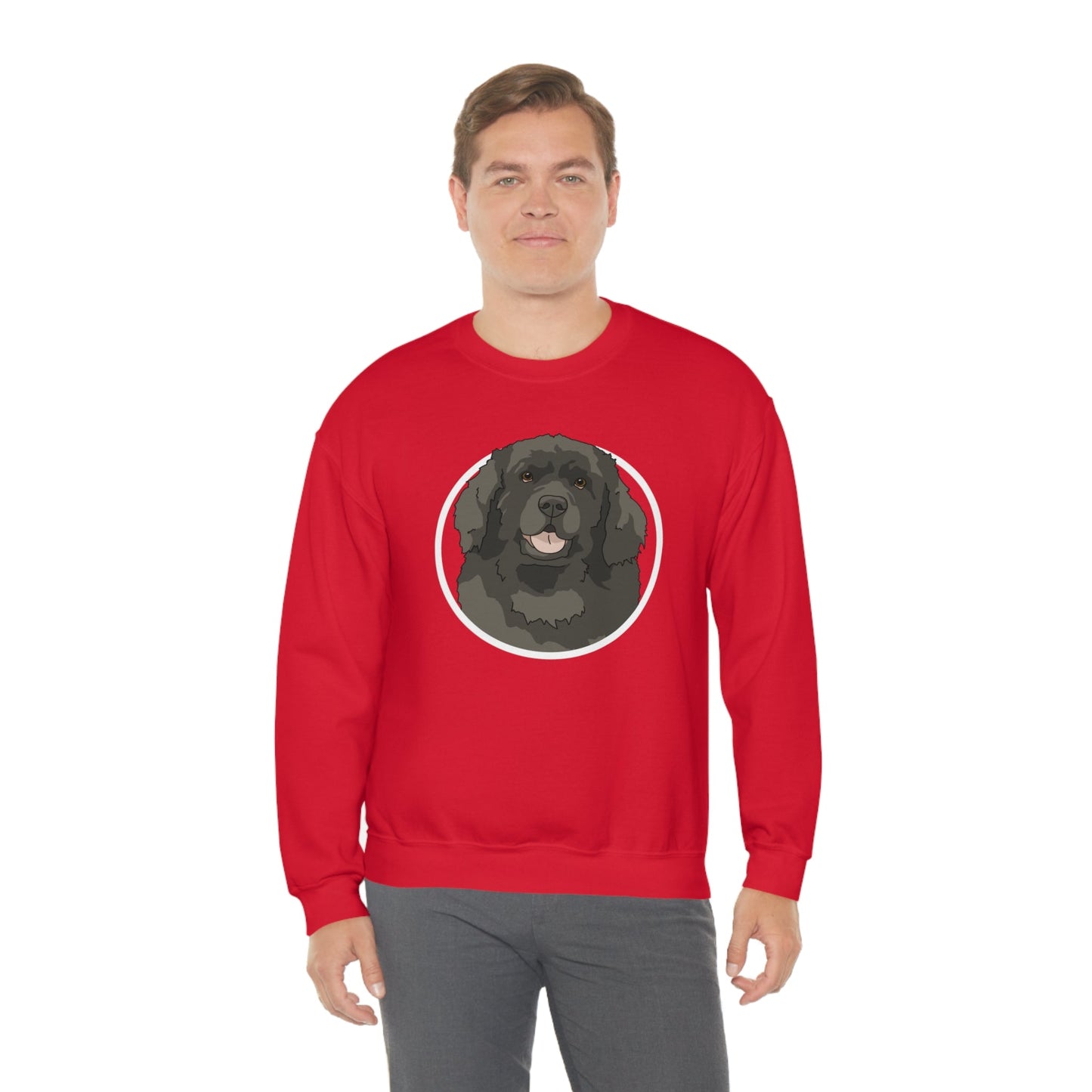 Newfoundland Circle | Crewneck Sweatshirt - Detezi Designs-29712187026188742176