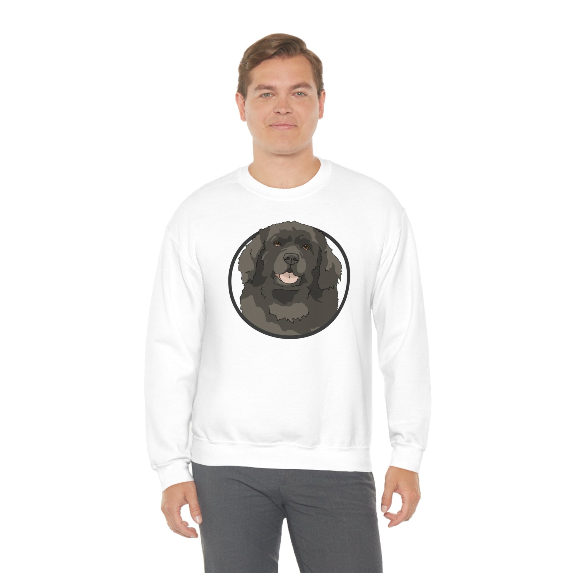 Newfoundland Circle | Crewneck Sweatshirt - Detezi Designs-29712187026188742176