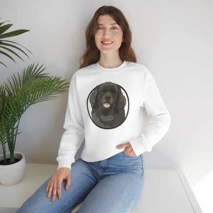 Newfoundland Circle | Crewneck Sweatshirt - Detezi Designs-29712187026188742176