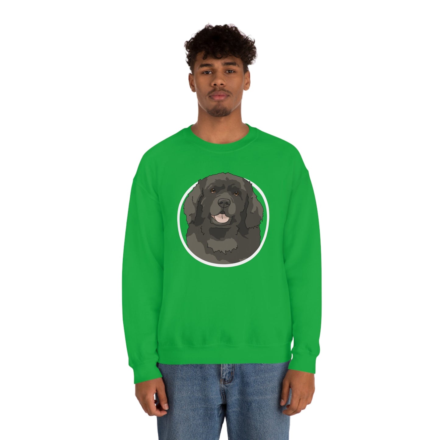 Newfoundland Circle | Crewneck Sweatshirt - Detezi Designs-29712187026188742176