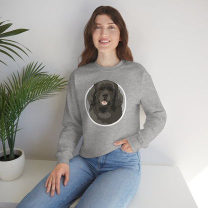 Newfoundland Circle | Crewneck Sweatshirt - Detezi Designs-29712187026188742176