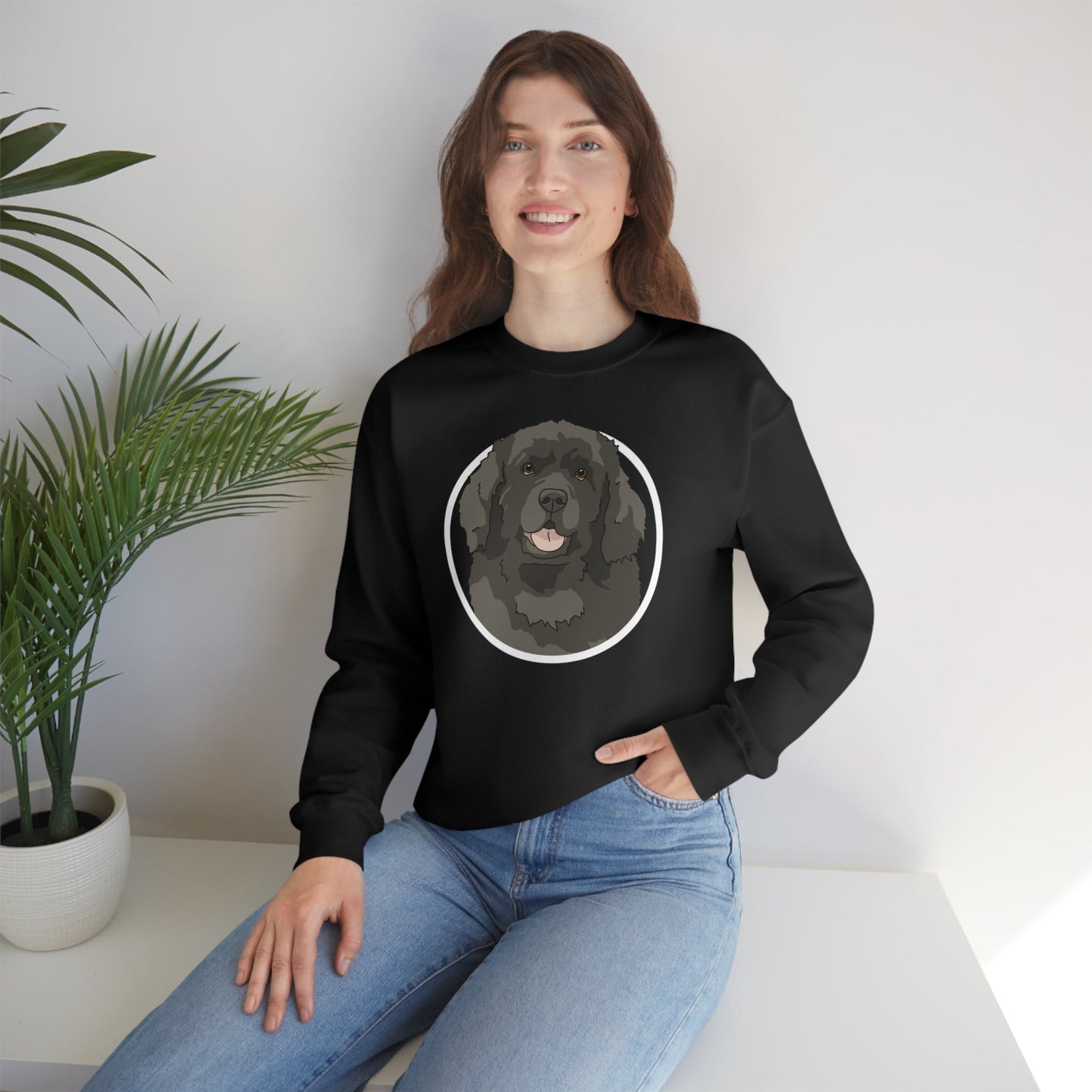 Newfoundland Circle | Crewneck Sweatshirt - Detezi Designs-29712187026188742176