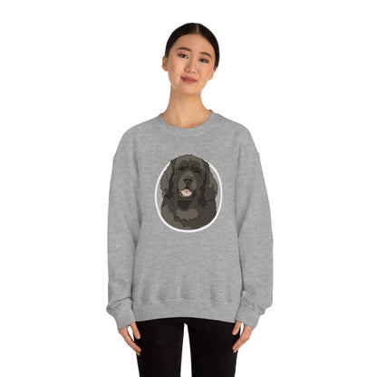 Newfoundland Circle | Crewneck Sweatshirt - Detezi Designs-29712187026188742176