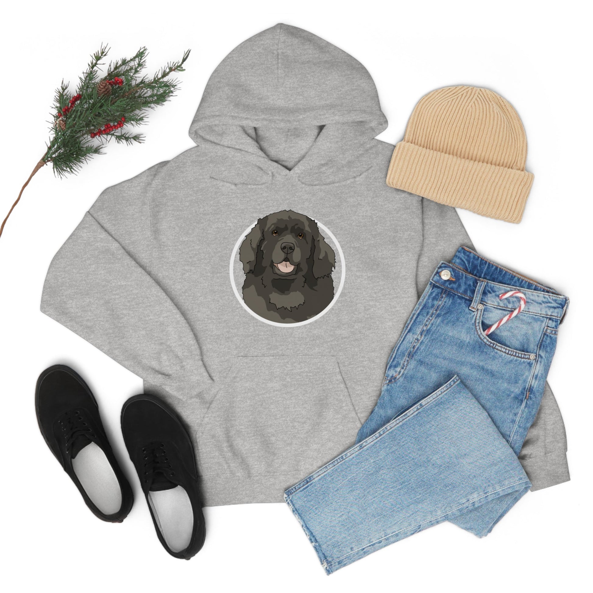 Newfoundland Circle | Hooded Sweatshirt - Detezi Designs-12121486203807580887