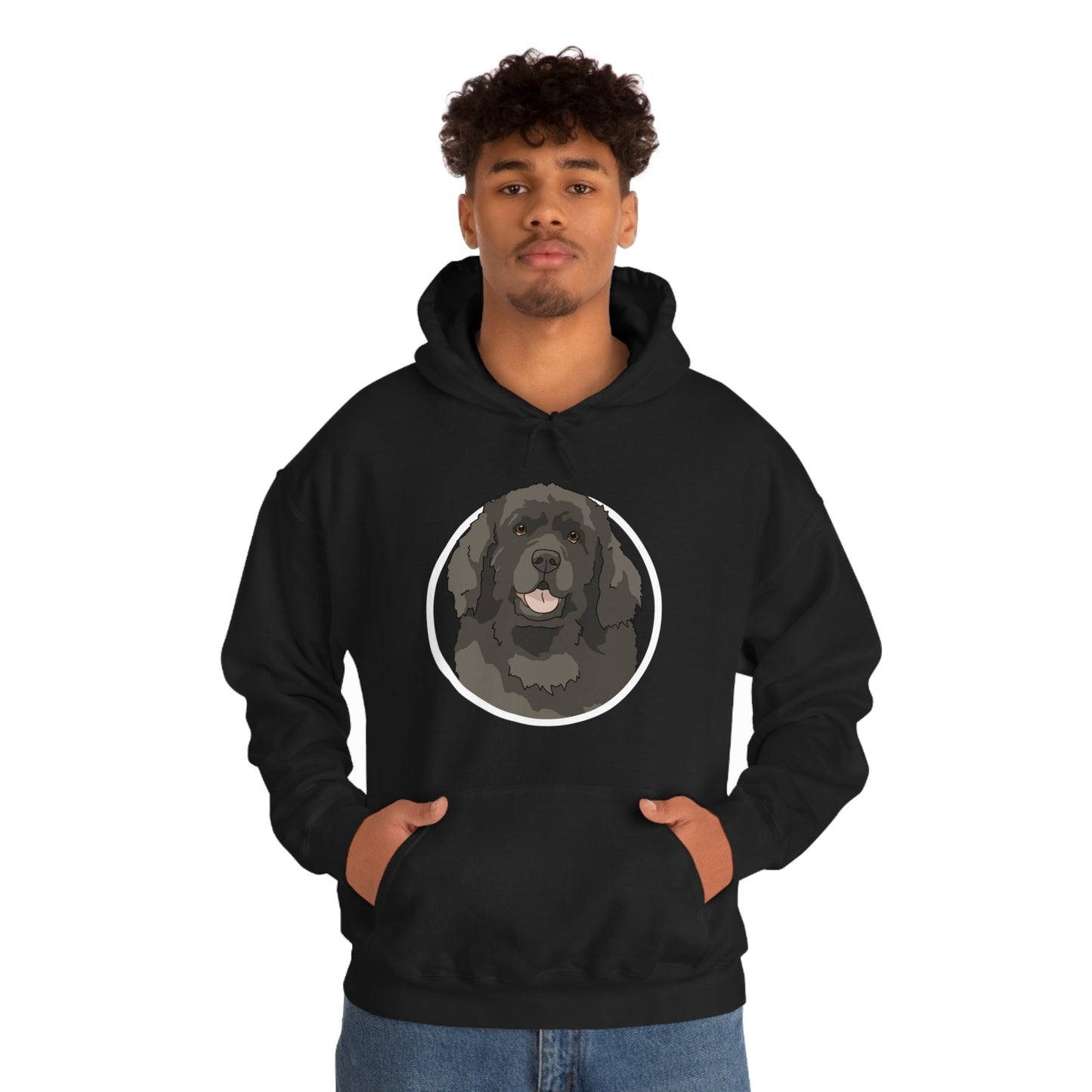 Newfoundland Circle | Hooded Sweatshirt - Detezi Designs-12121486203807580887