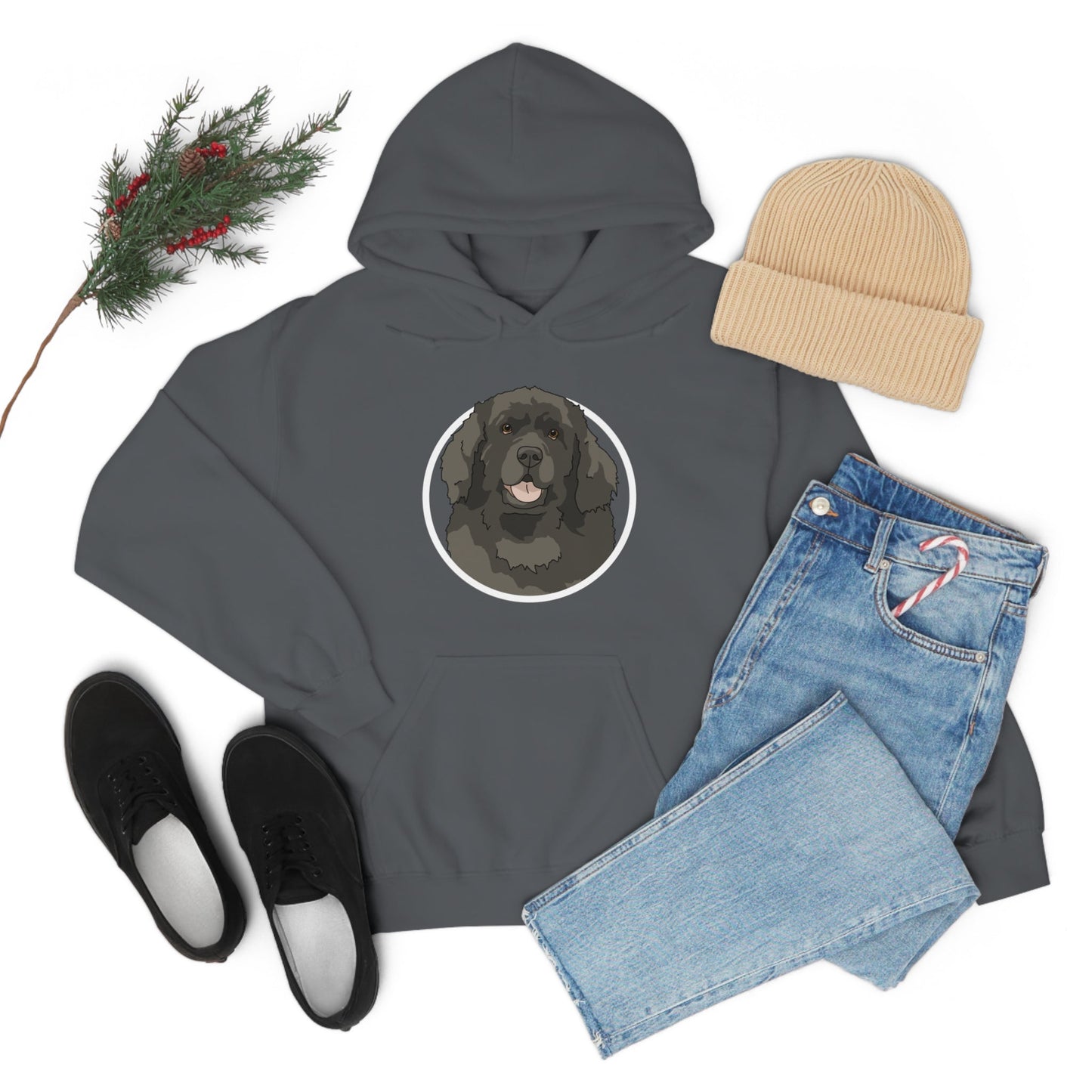 Newfoundland Circle | Hooded Sweatshirt - Detezi Designs-12121486203807580887