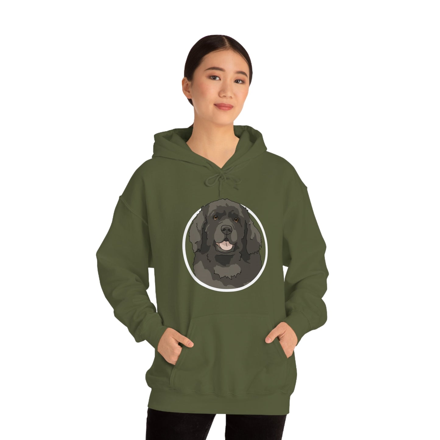 Newfoundland Circle | Hooded Sweatshirt - Detezi Designs-12121486203807580887