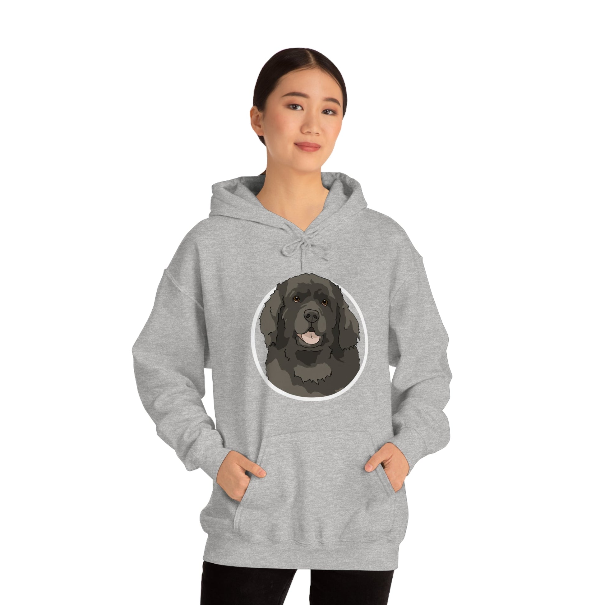 Newfoundland Circle | Hooded Sweatshirt - Detezi Designs-12121486203807580887