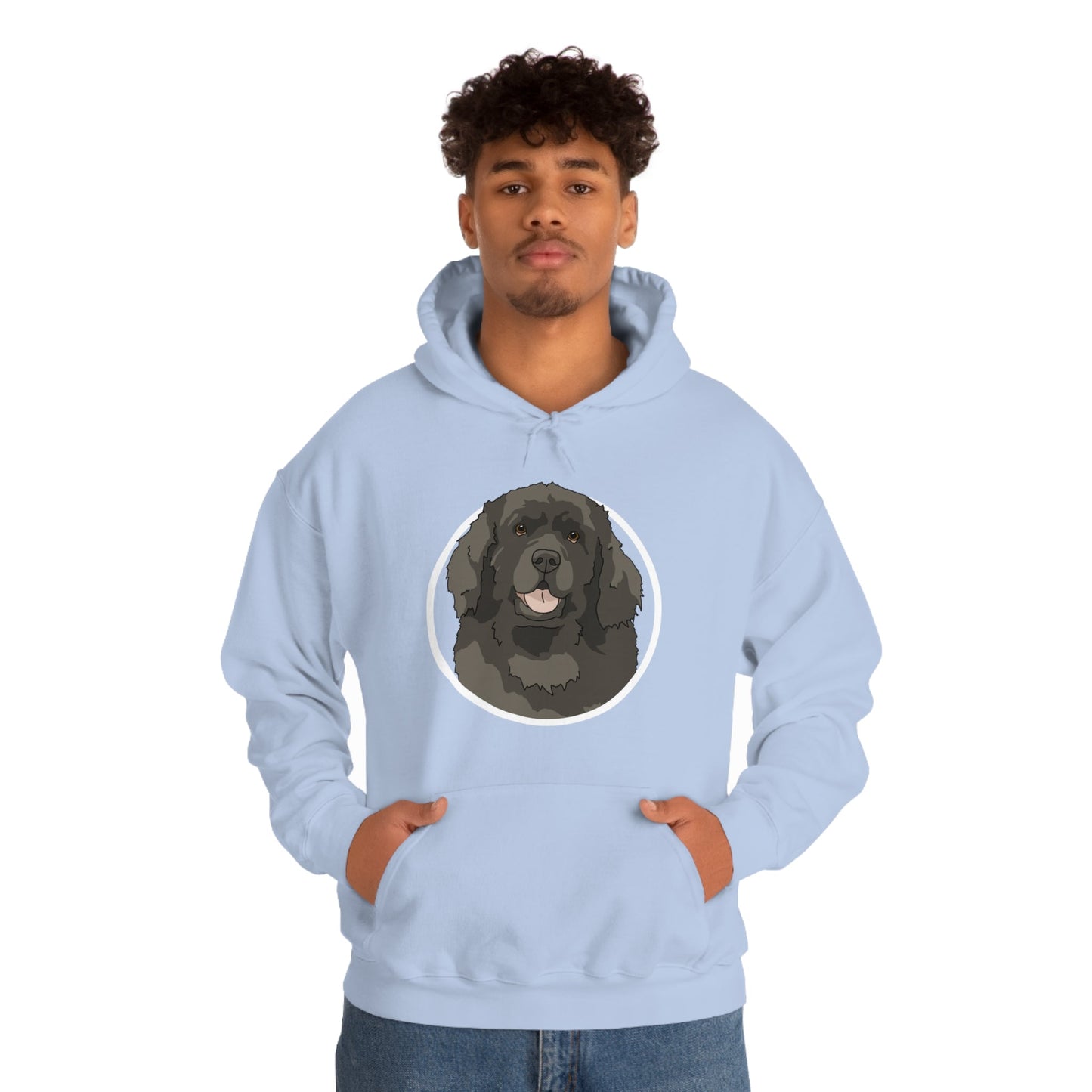 Newfoundland Circle | Hooded Sweatshirt - Detezi Designs-12121486203807580887