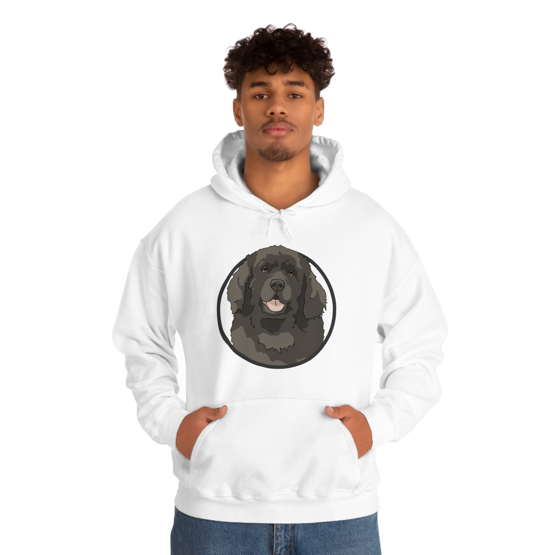 Newfoundland Circle | Hooded Sweatshirt - Detezi Designs-12121486203807580887