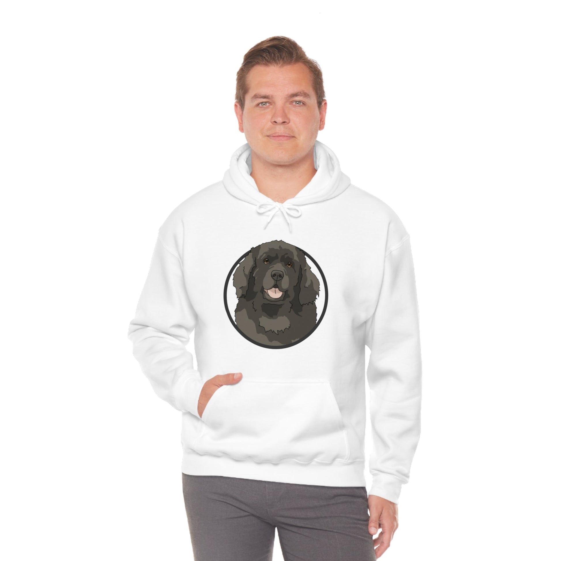 Newfoundland Circle | Hooded Sweatshirt - Detezi Designs-12121486203807580887