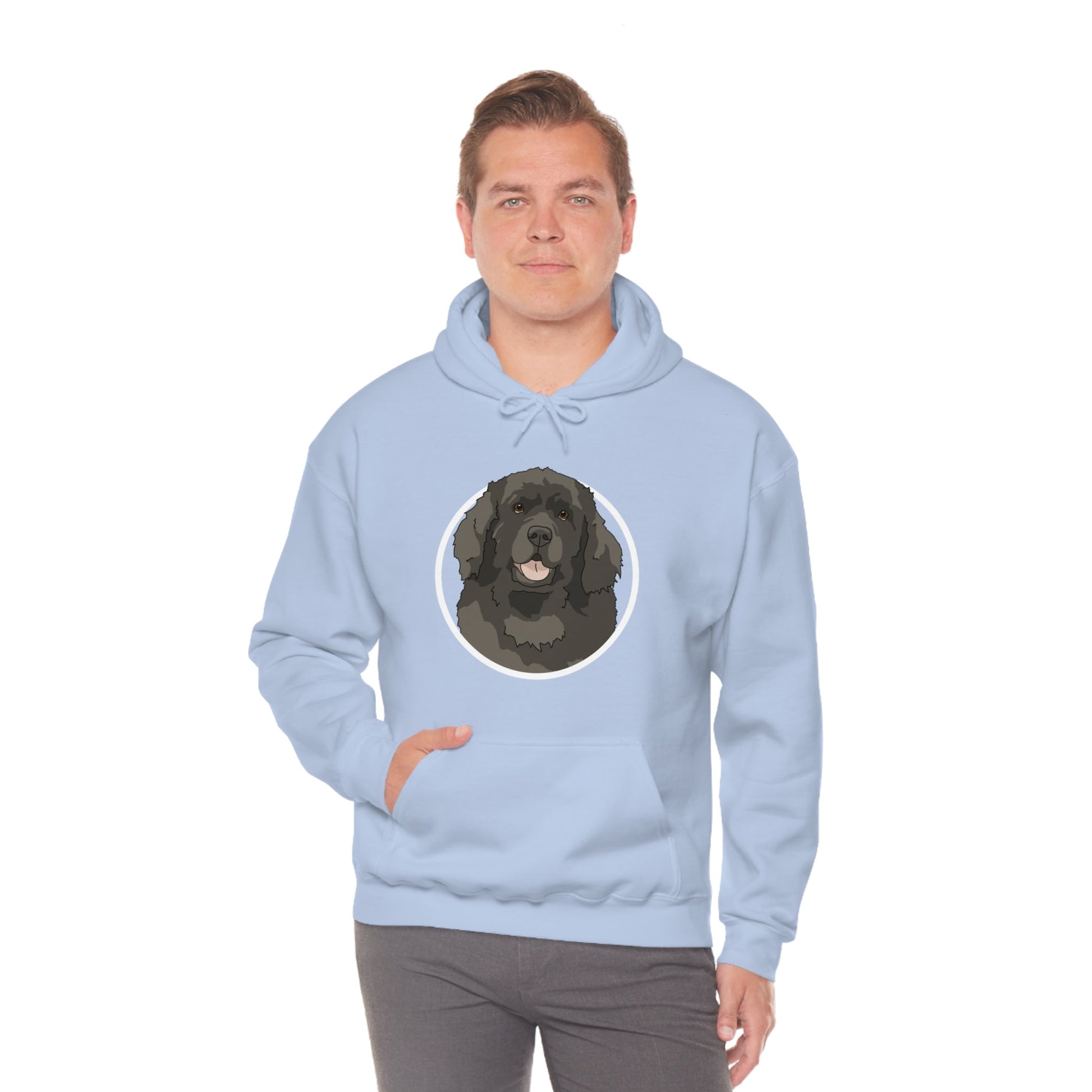 Newfoundland Circle | Hooded Sweatshirt - Detezi Designs-12121486203807580887