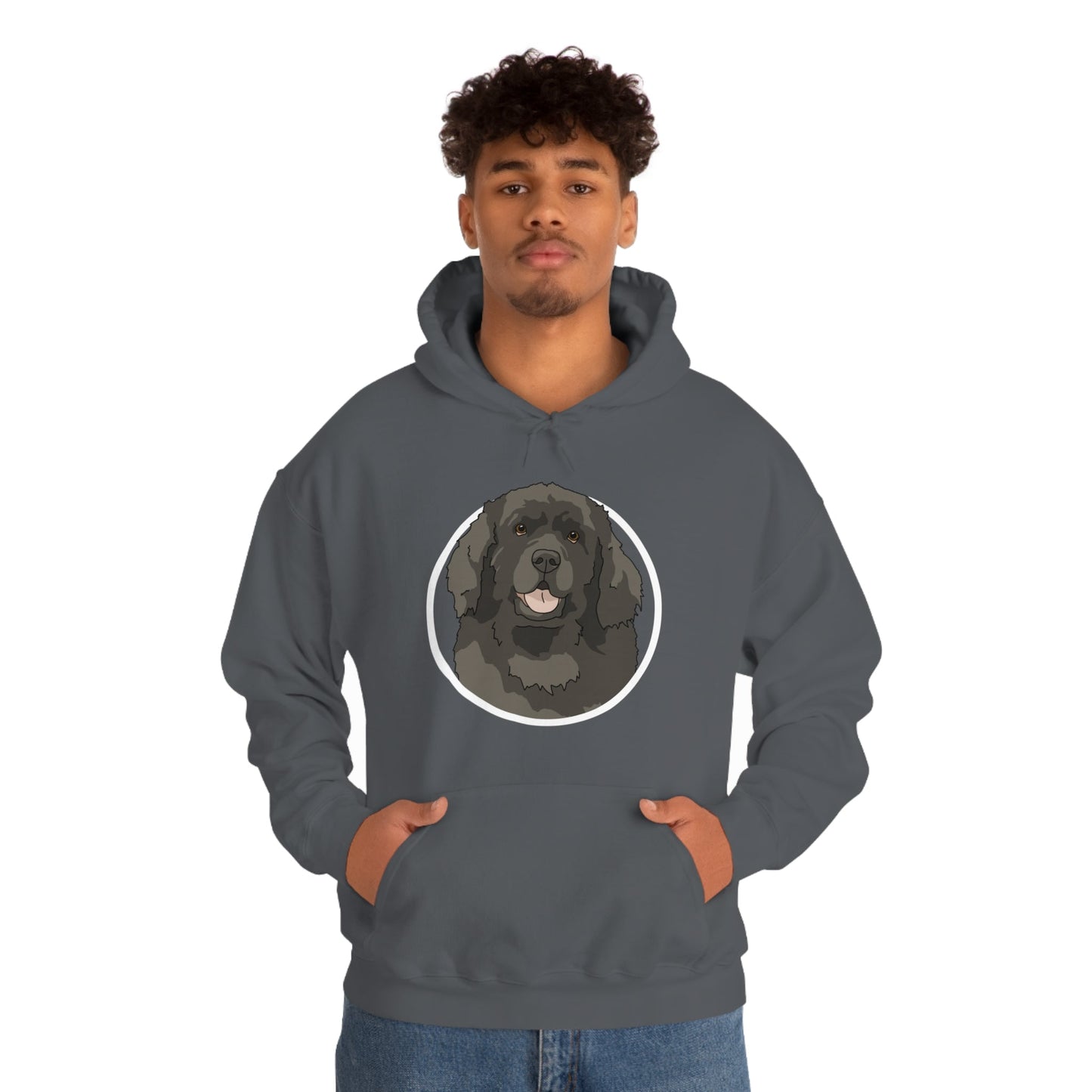 Newfoundland Circle | Hooded Sweatshirt - Detezi Designs-12121486203807580887