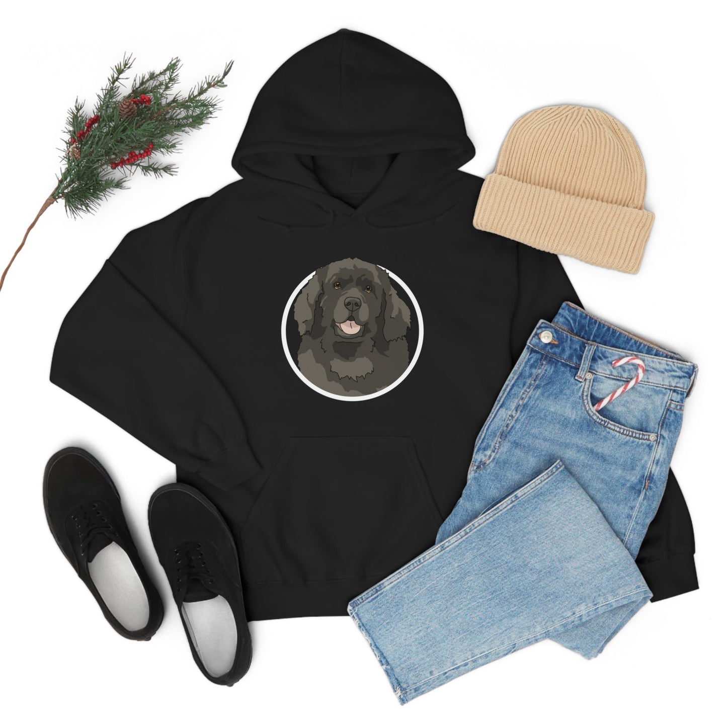 Newfoundland Circle | Hooded Sweatshirt - Detezi Designs-12121486203807580887