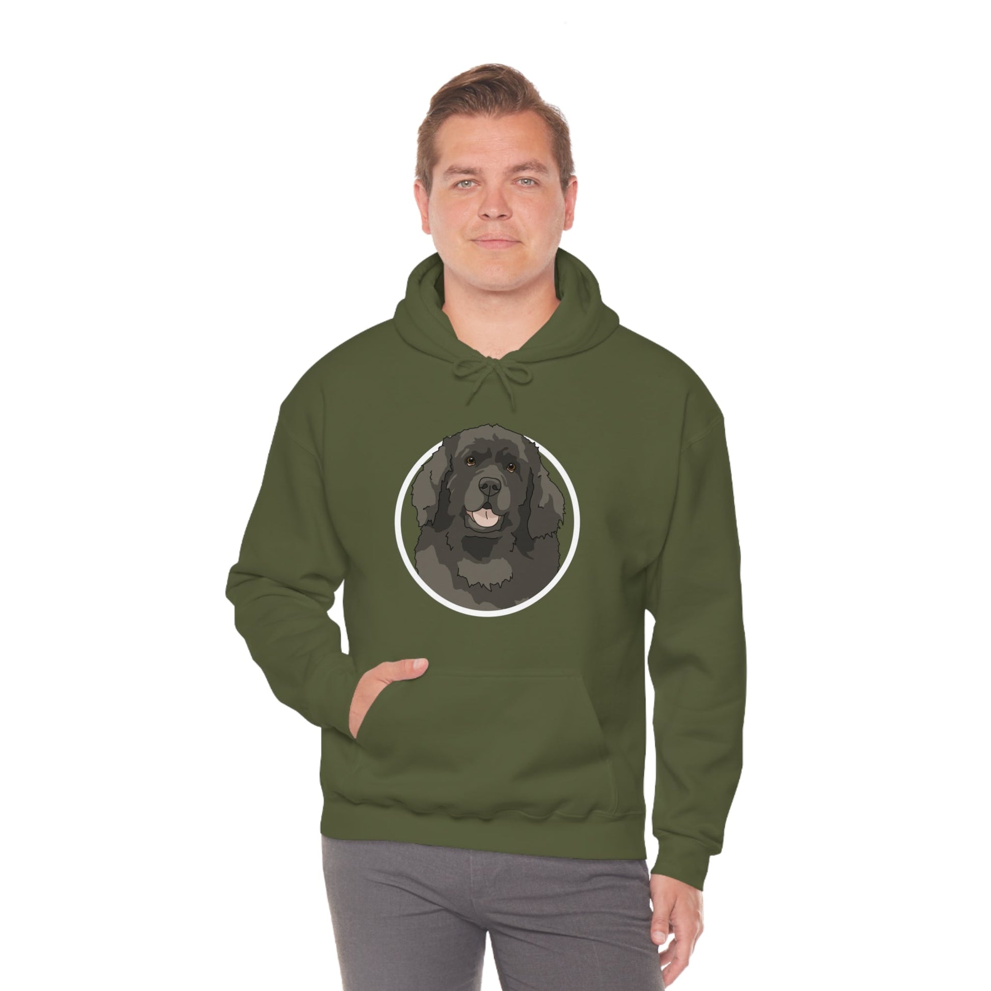 Newfoundland Circle | Hooded Sweatshirt - Detezi Designs-12121486203807580887