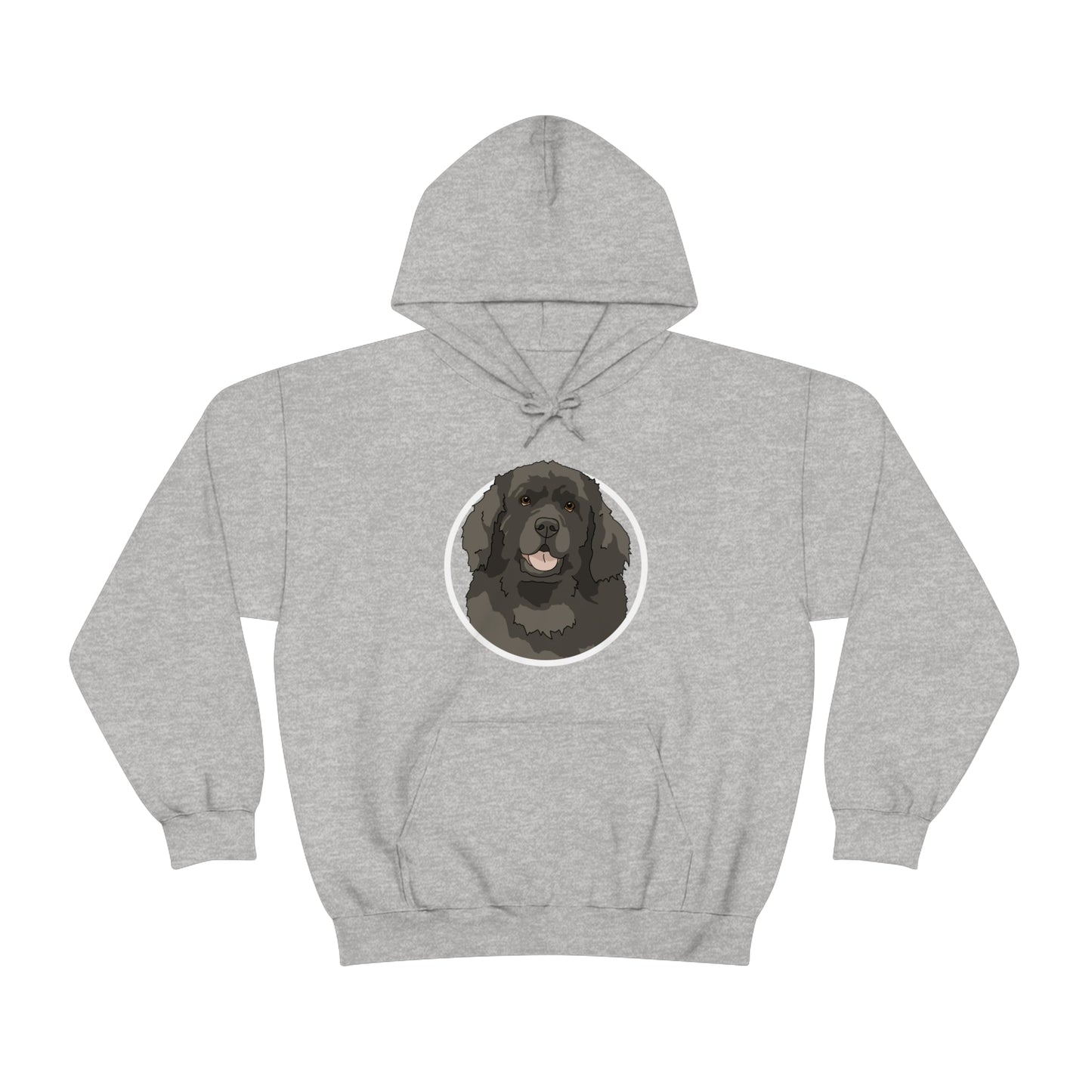 Newfoundland Circle | Hooded Sweatshirt - Detezi Designs-32612349032953518023