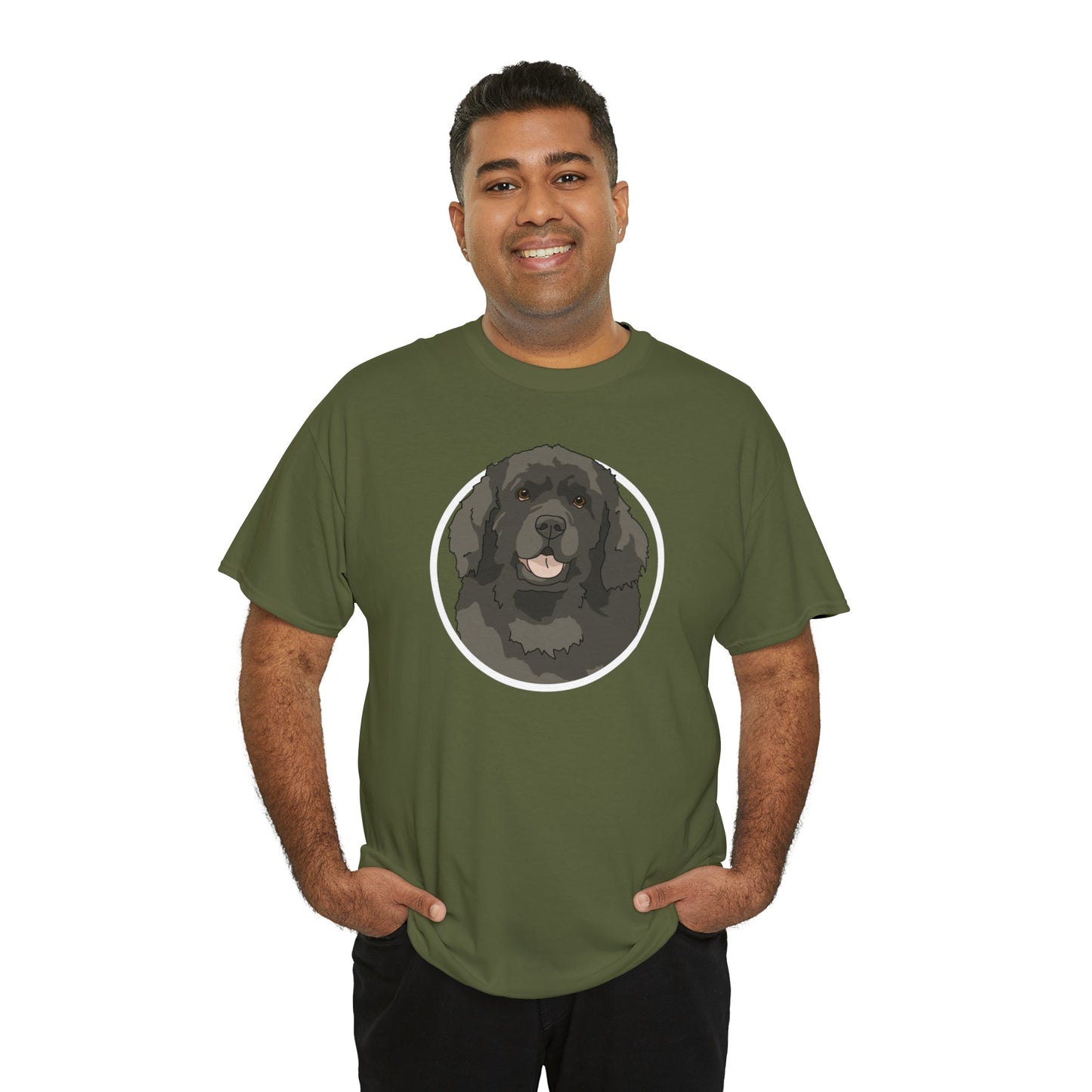 Newfoundland Circle | T-shirt - Detezi Designs-18405734960850901300