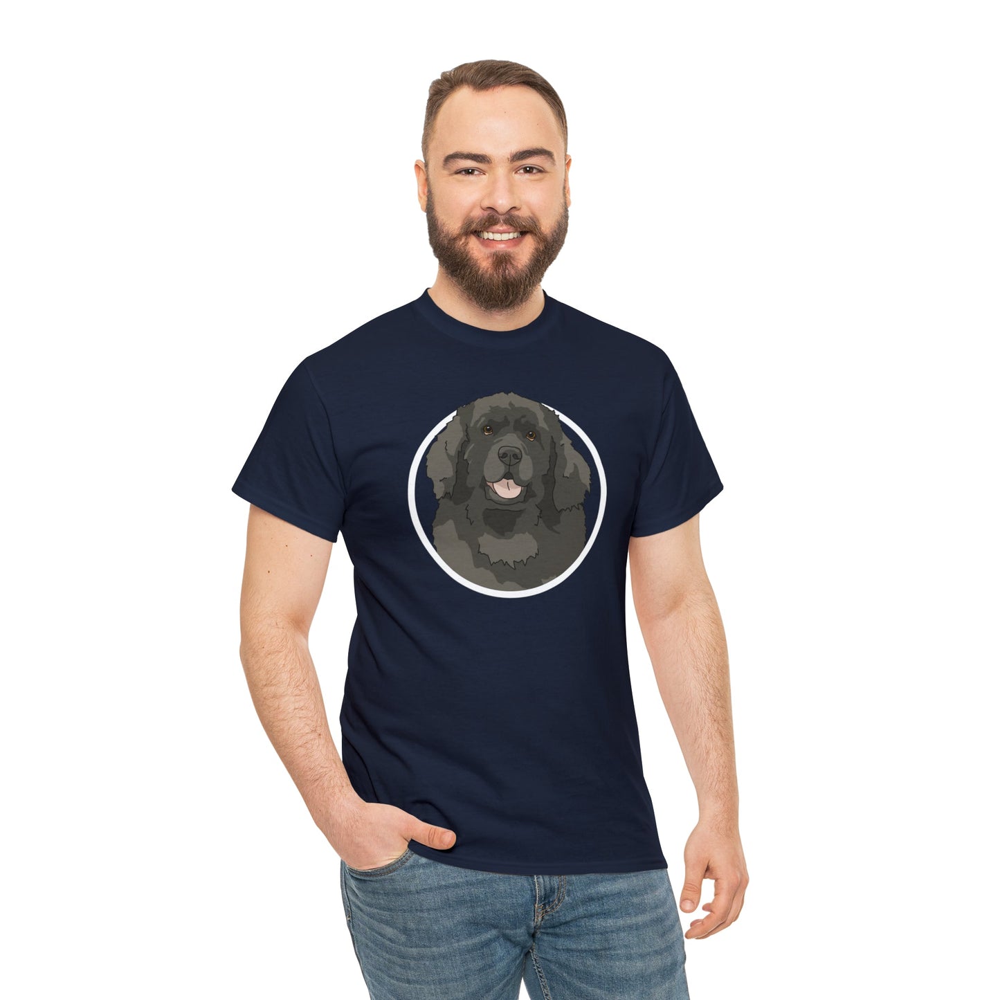 Newfoundland Circle | T-shirt - Detezi Designs-18405734960850901300