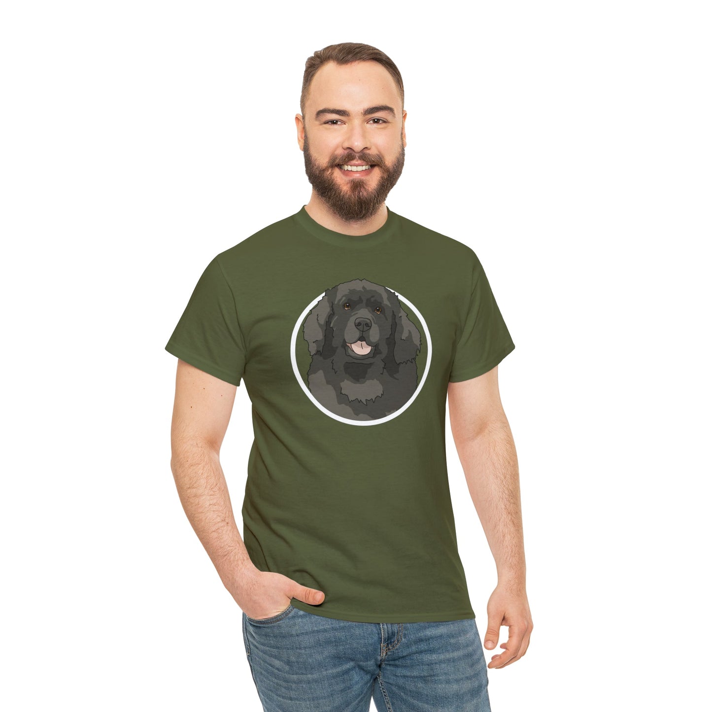 Newfoundland Circle | T-shirt - Detezi Designs-18405734960850901300