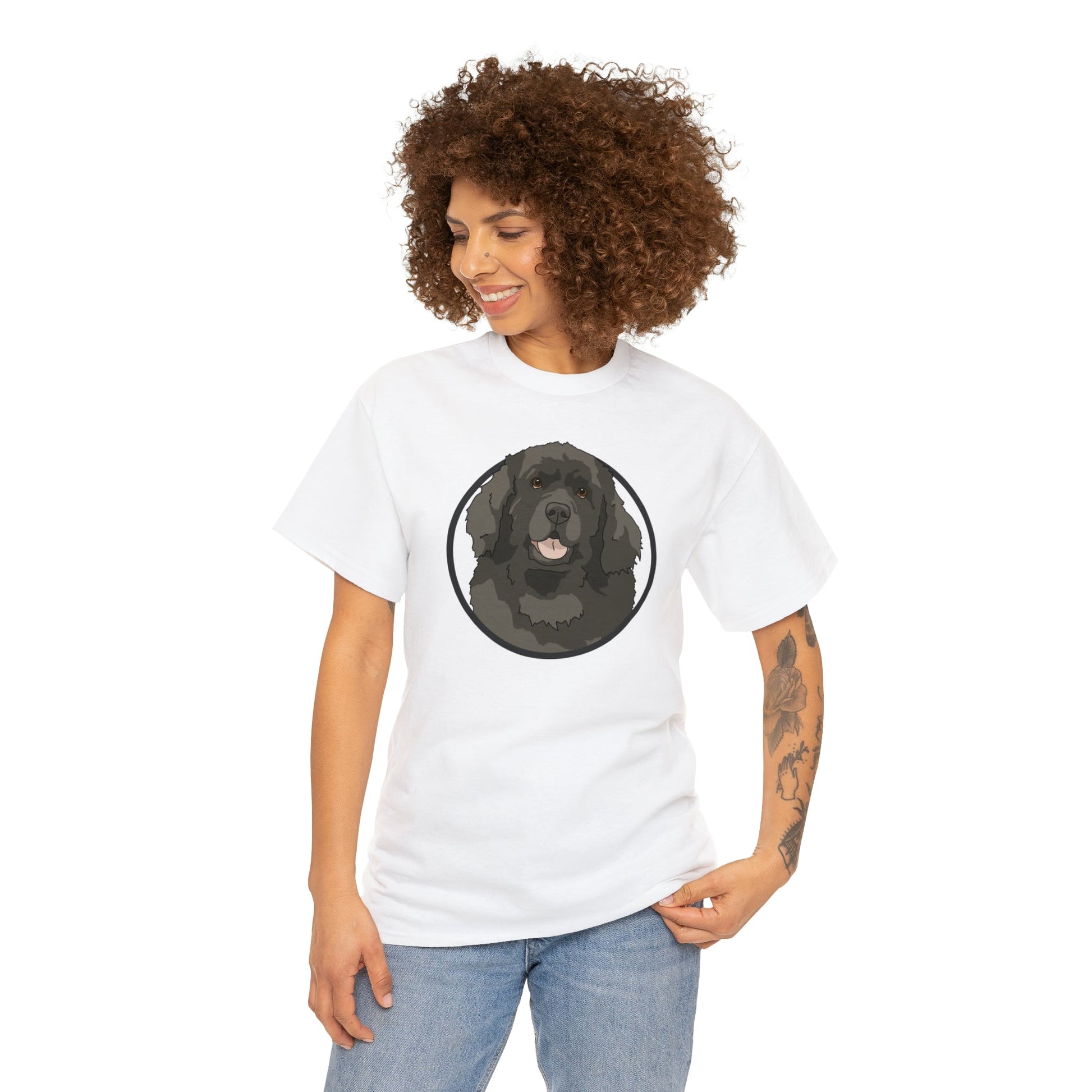 Newfoundland Circle | T-shirt - Detezi Designs-18405734960850901300