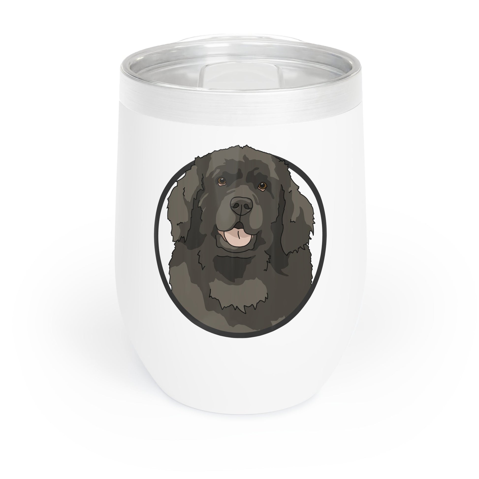 Newfoundland Circle | Wine Tumbler - Detezi Designs-23176390776366191054