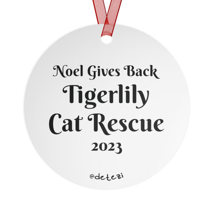 Noel | FUNDRAISER for Tigerlily Cat Rescue | 2023 Holiday Ornament - Detezi Designs-21476157427878055454