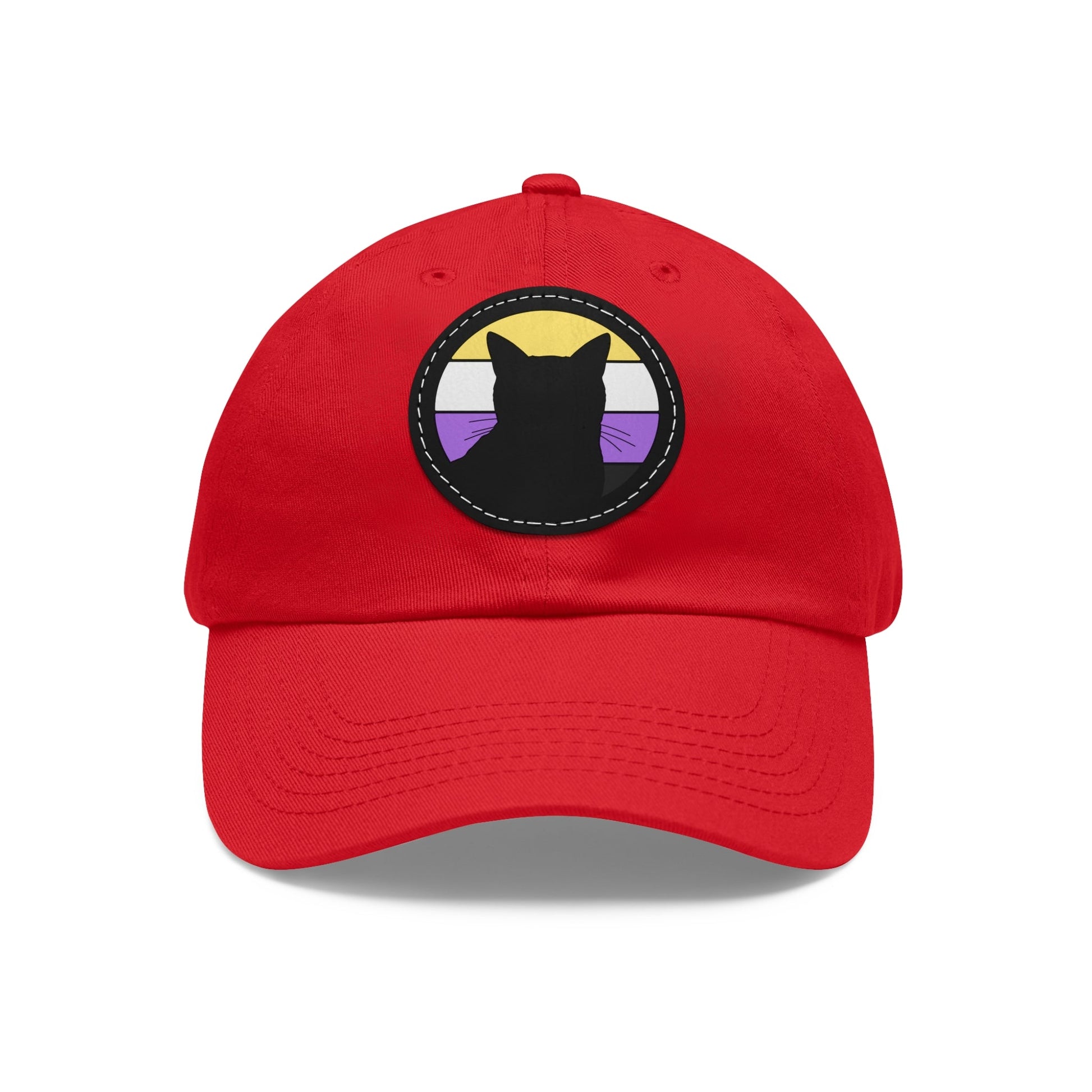 Nonbinary Pride | Cat Silhouette | Dad Hat - Detezi Designs-25923719092575389280