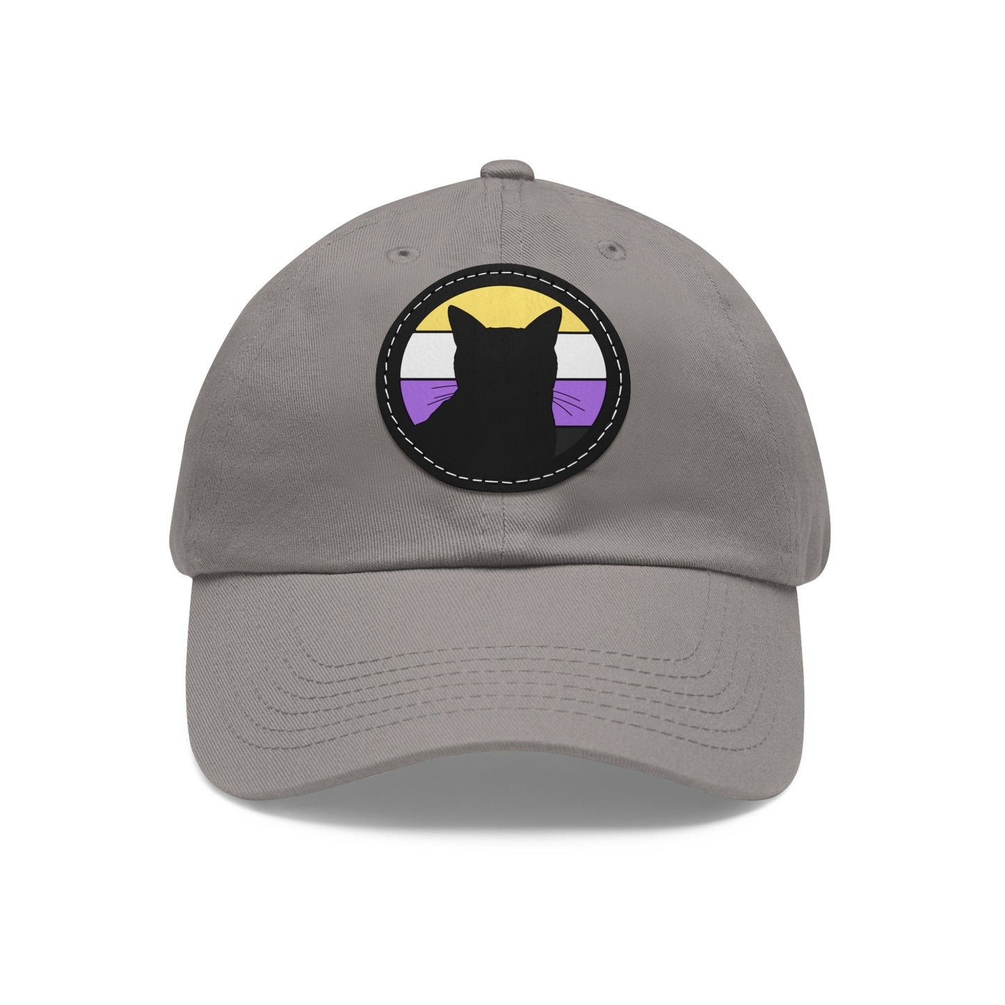 Nonbinary Pride | Cat Silhouette | Dad Hat - Detezi Designs-27218280853529323961