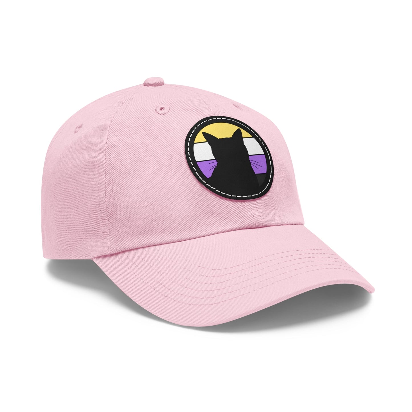 Nonbinary Pride | Cat Silhouette | Dad Hat - Detezi Designs-71451279437758894218