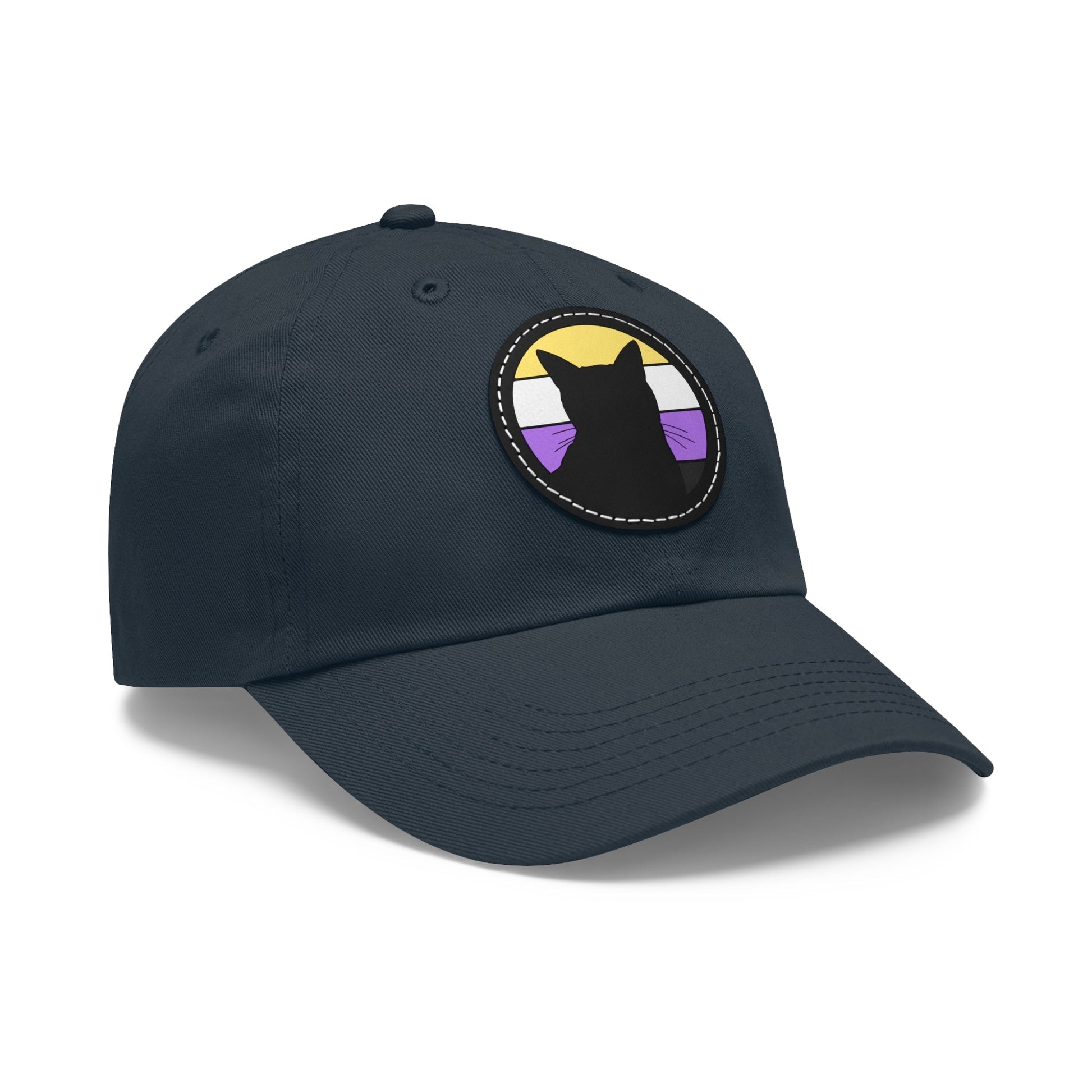 Nonbinary Pride | Cat Silhouette | Dad Hat - Detezi Designs-71451279437758894218