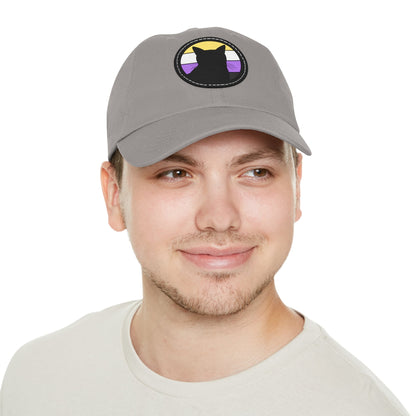 Nonbinary Pride | Cat Silhouette | Dad Hat - Detezi Designs-71451279437758894218