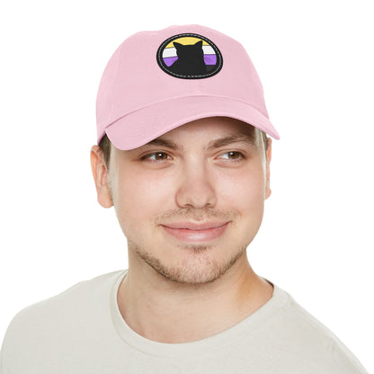 Nonbinary Pride | Cat Silhouette | Dad Hat - Detezi Designs-71451279437758894218