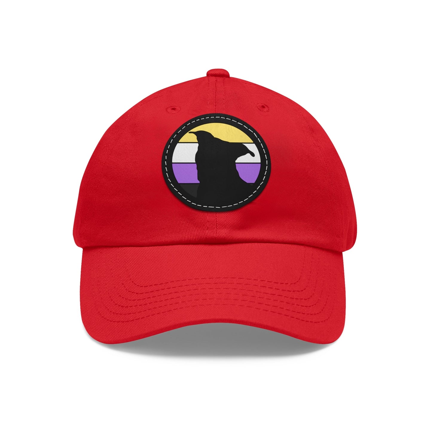 Nonbinary Pride | Pit Bull Silhouette | Dad Hat - Detezi Designs-13981824386799689654