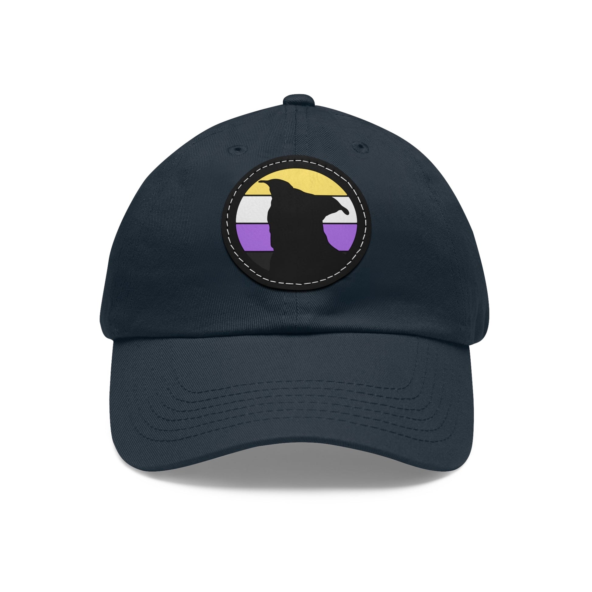 Nonbinary Pride | Pit Bull Silhouette | Dad Hat - Detezi Designs-29320920191220401346