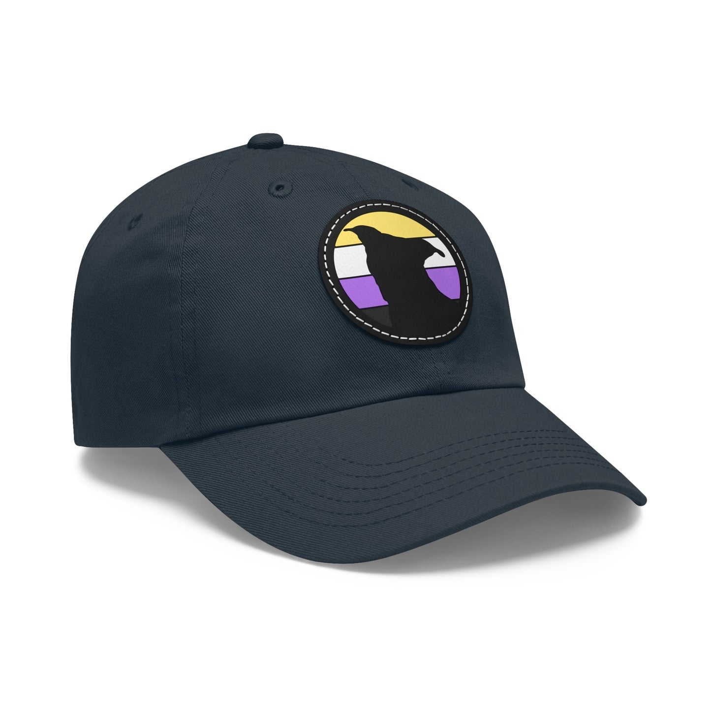 Nonbinary Pride | Pit Bull Silhouette | Dad Hat - Detezi Designs-33812493470217822589