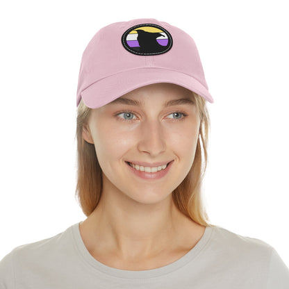 Nonbinary Pride | Pit Bull Silhouette | Dad Hat - Detezi Designs-33812493470217822589