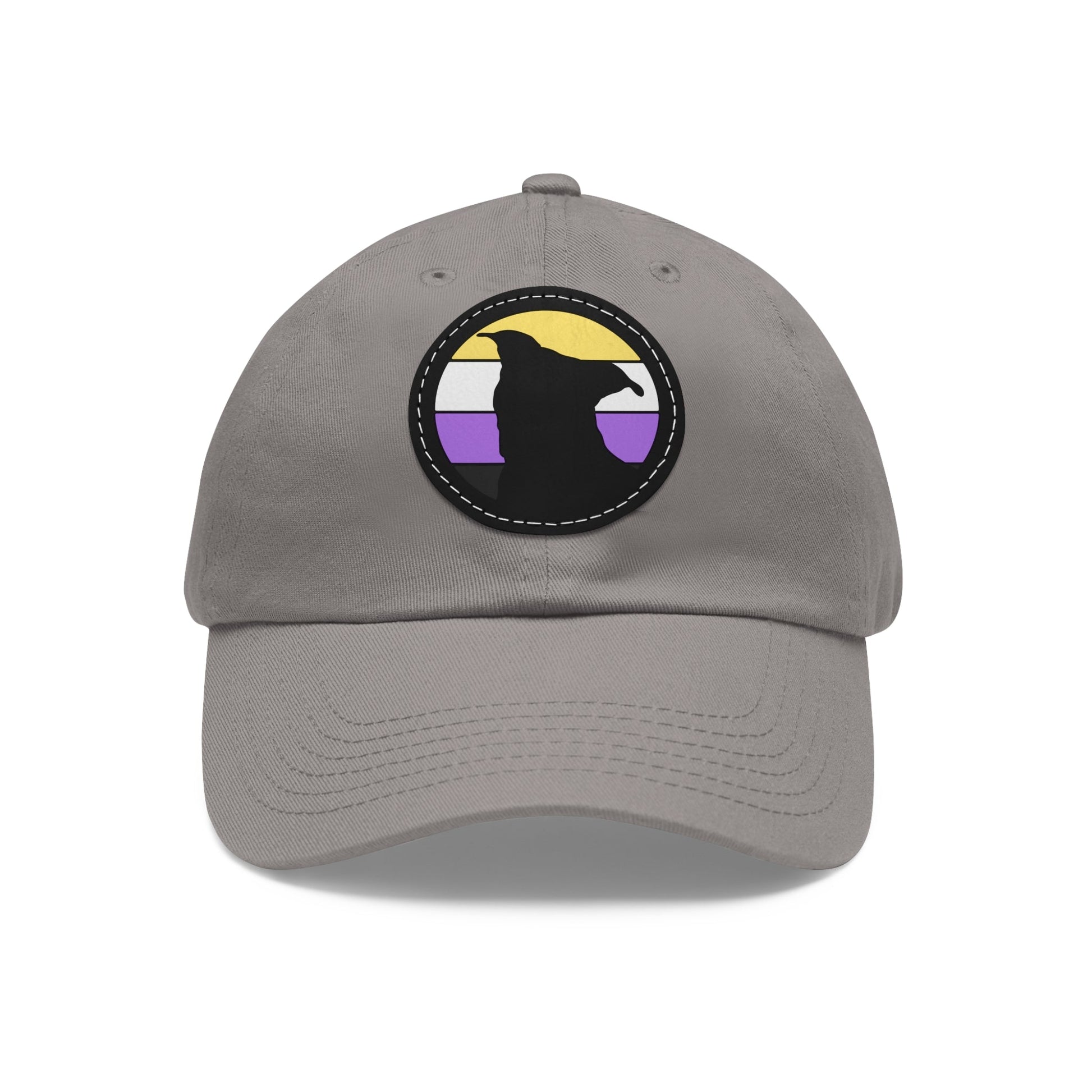 Nonbinary Pride | Pit Bull Silhouette | Dad Hat - Detezi Designs-33812493470217822589