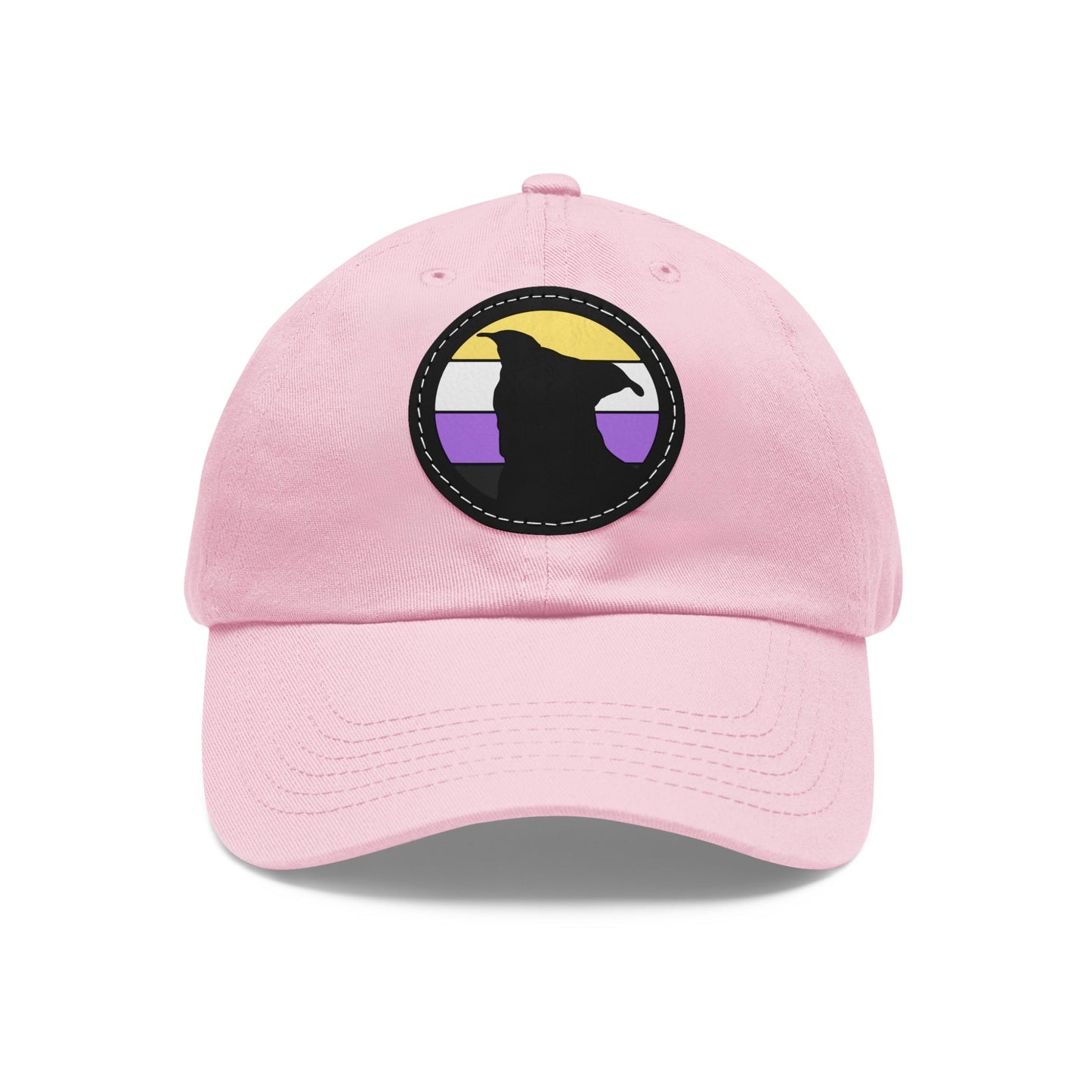 Nonbinary Pride | Pit Bull Silhouette | Dad Hat - Detezi Designs-42791822928091304397