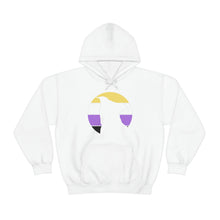 Load image into Gallery viewer, Nonbinary Pride | Pit Bull Silhouette | Hooded Sweatshirt - Detezi Designs-15153505166151214511
