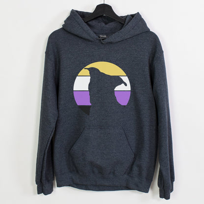 Nonbinary Pride | Pit Bull Silhouette | Hooded Sweatshirt - Detezi Designs-21801056882357999344