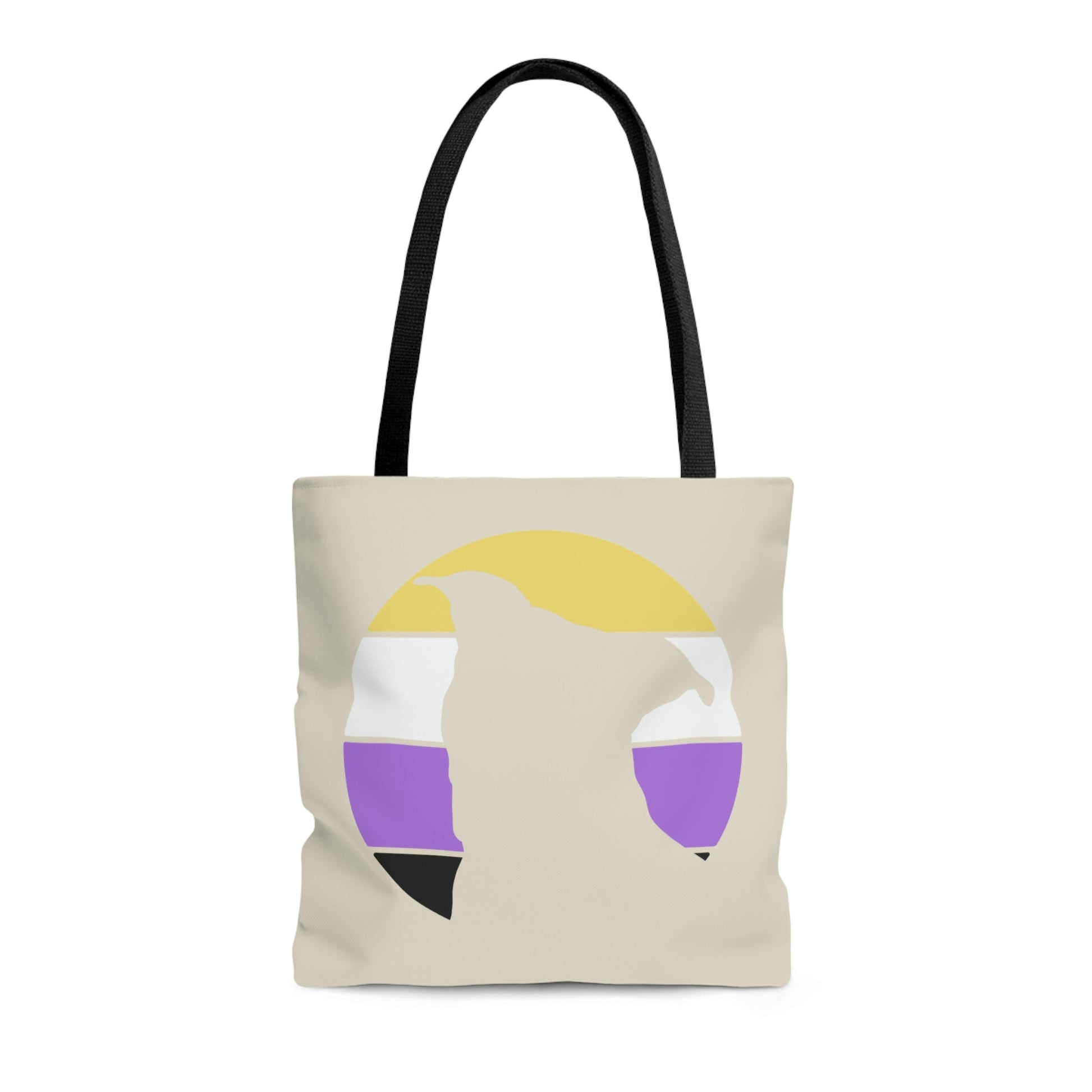 Nonbinary Pride | Pit Bull Silhouette | Tote Bag - Detezi Designs-15279605006721052715